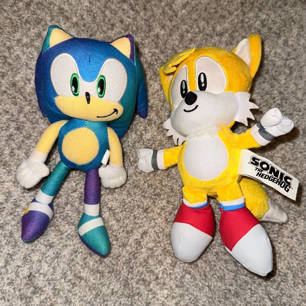 Sonic The Hedgehog & Tails Plush set